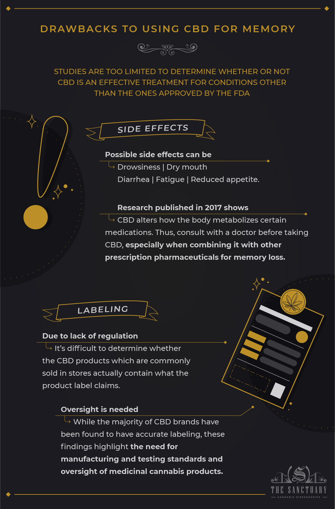 Drawbacks to using CBD for memory