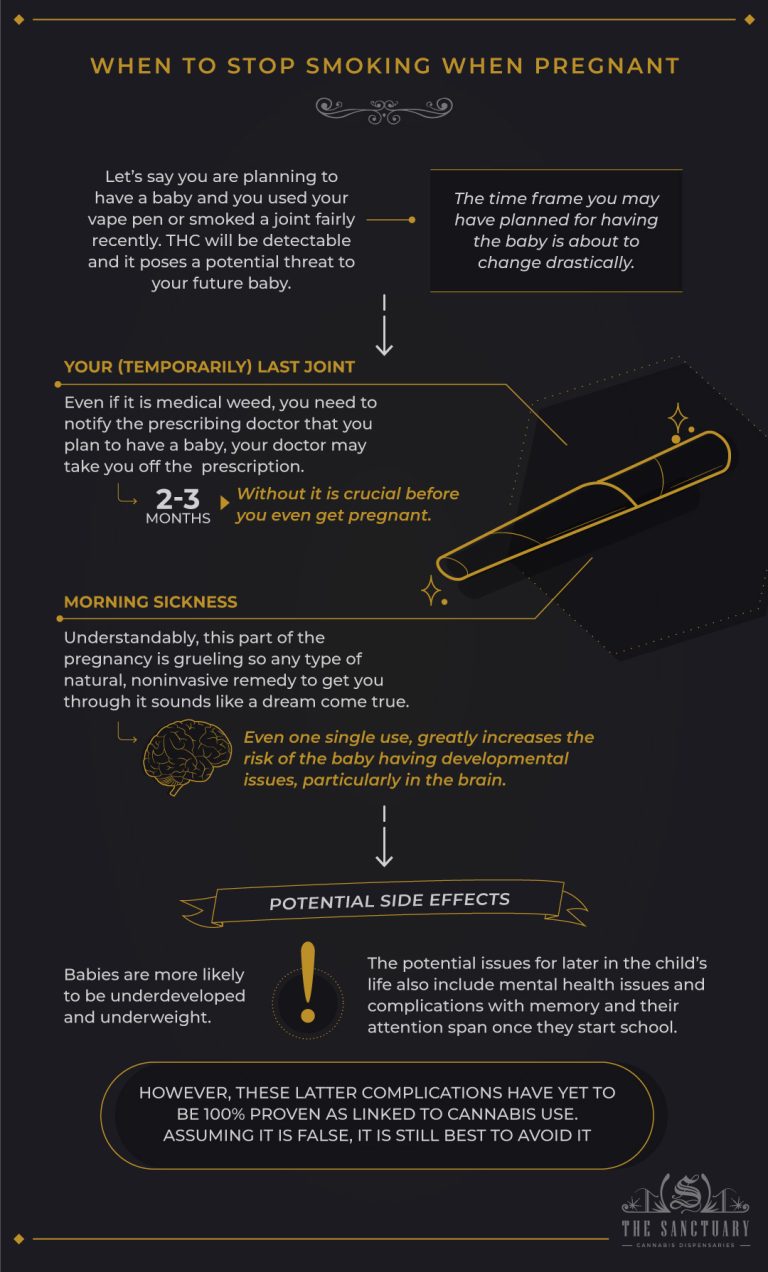 Marijuana Safety: When To Stop Smoking Weed While Pregnant - The Sanctuary